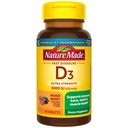Nature Made Vitamin D3 5000 IU (125 mcg) Extra Strength, Vitamin D Supplement for Immune Support, 70 Sugar Free Fast Dissolve Tablets, 70 Day Supply