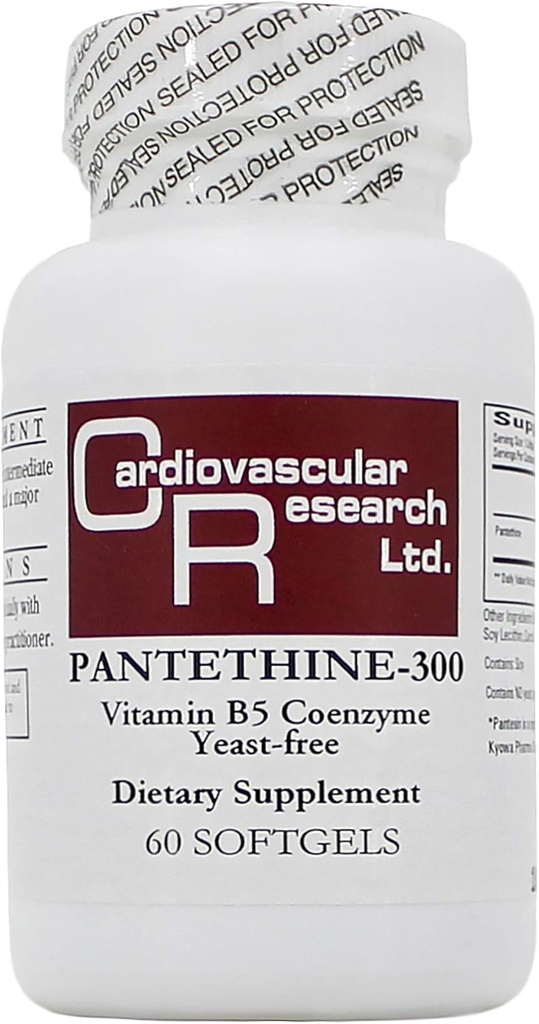 Pantethine 300mg (Pantesin) 60 Softgels - 2 Pack - Formulas ecológicas/Investigación cardiovascular