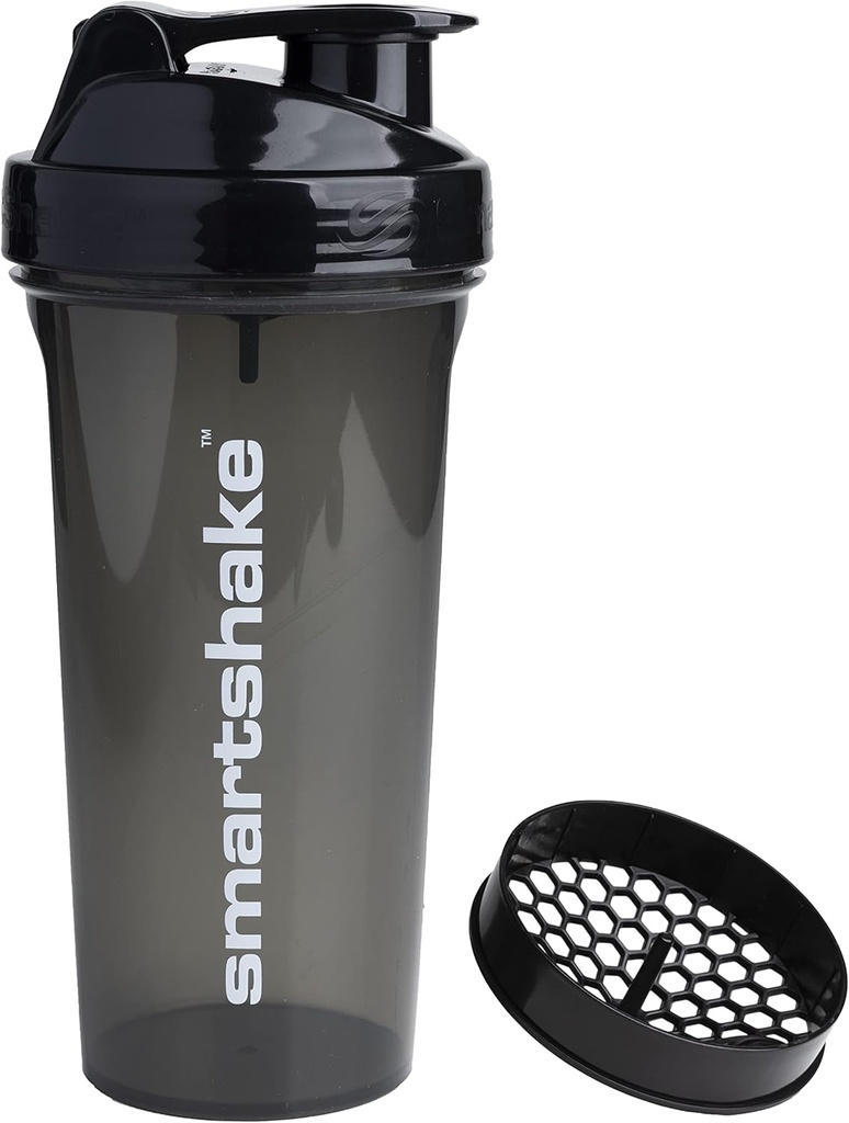 Lahvička s proteinem Smartshake (GLOSSY, Black)