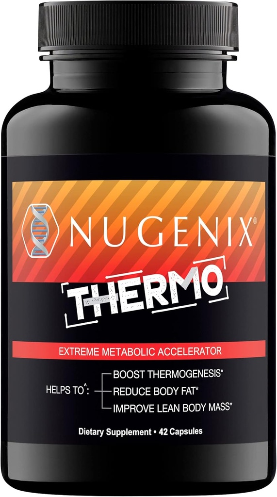 Nugenix Thermo - Termogenní spalování tuků doplněk pilulky pro muže, Extreme Metabolic Accelerator, 42 Počet
