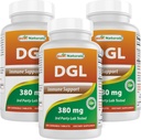 Bästa Naturals DGL Chewable 380 mg 180 tabletter (180 greve 3)