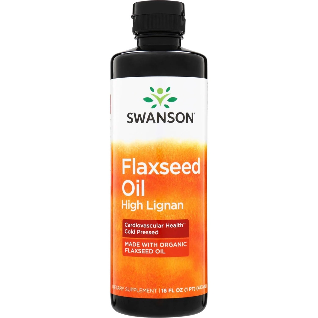 Swanson Flaxseed Oil High Lignan (Omegatru) 16 fl Ounce (473 ml) Liquid