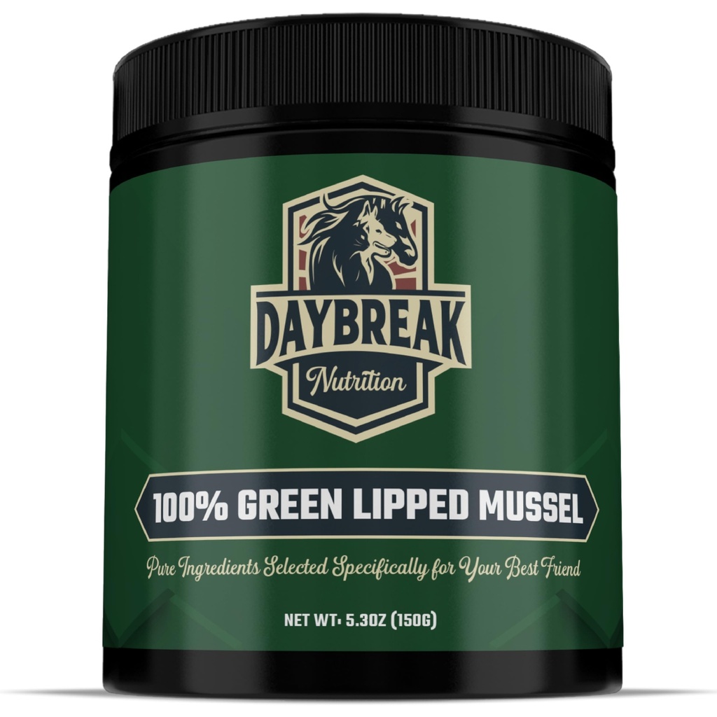 Pure Green Lipped Mussel Powder for Dogs and Cats, 150 Grams | 100% New Zealand Green Lipped Mussels, Anti Inflammatory Supplement & Vitamins, Helps with Arthritis, Joint Pain Relief