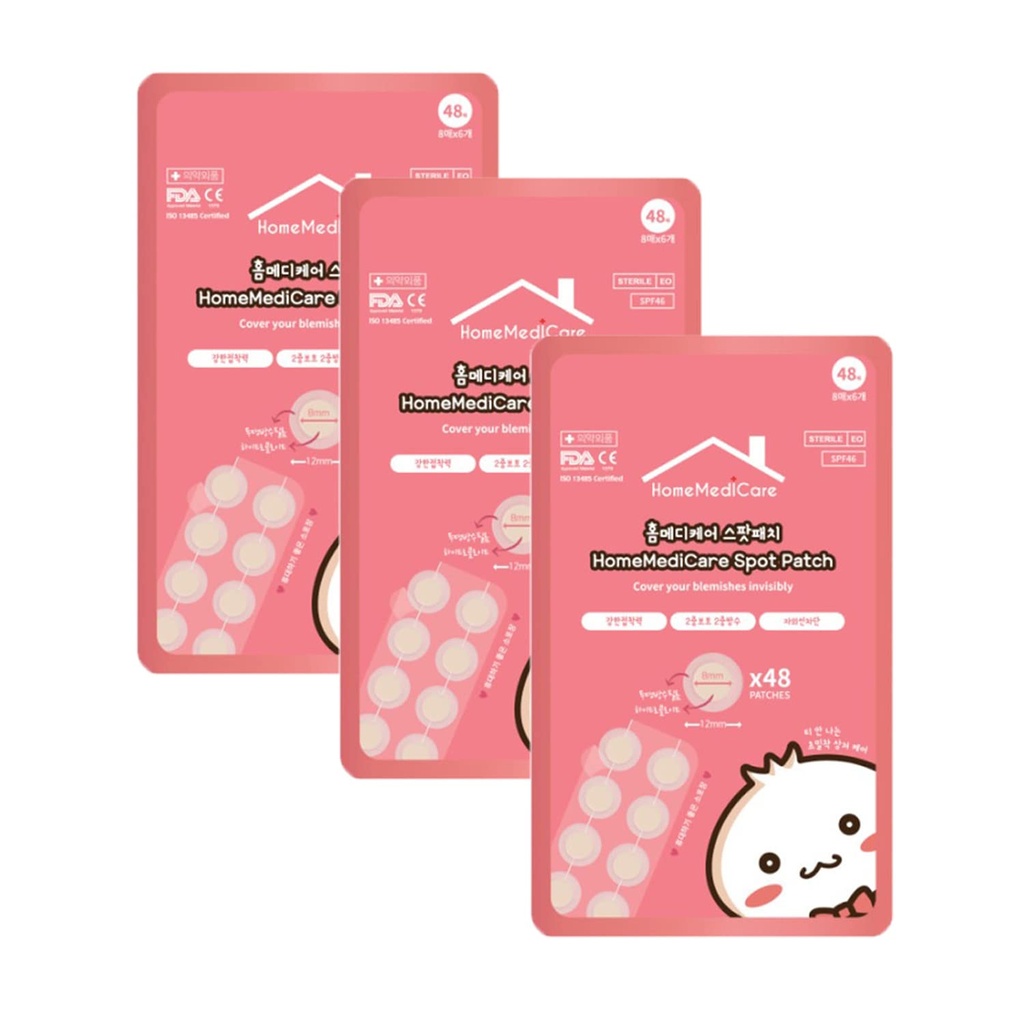 Spot Bean Homemedical Care Acne 韩语Pimple Spoppe 疗伤补丁 水龙骨Acne Pimple Patch SPF46(144补丁) 覆盖 Blemish & Zits