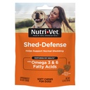 Nutri-Vet Shed Defense Soft Chews for Dogs, Skin and Coat Supplement for Dogs, Omega 3 from Fish Oil, Dry & Itchy Skin Relief Treatment, Puppy Essentials, 60 Soft Chews | Dog Fish Oil, Omega 3 Supplement, Healthy Skin & Coat, Shiny Coat, Itchy Skin Solution, Pet Wellness, Daily Nutrition