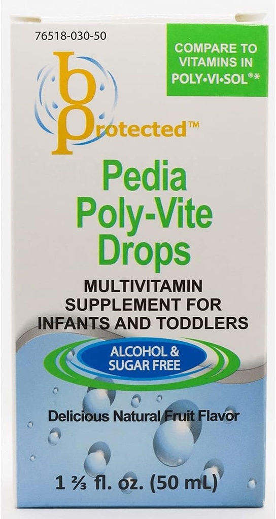 Pedia Poly-Vite kvapky 1 2/3 fl Ounce Liquid