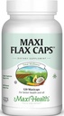 Maxi Flax Caps – Óleo de linhaça orgânico, Omega 3, 6, 9 - Imprensa fria - Hexane Livre, 700 mg – Kosher, 120 cápsulas