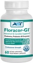 Floracor - Supports Gut & Intestinal Health - Premium Probiyotik, Prebiyotik və Enzyme Formula - 60 Vegetarian Capsules
