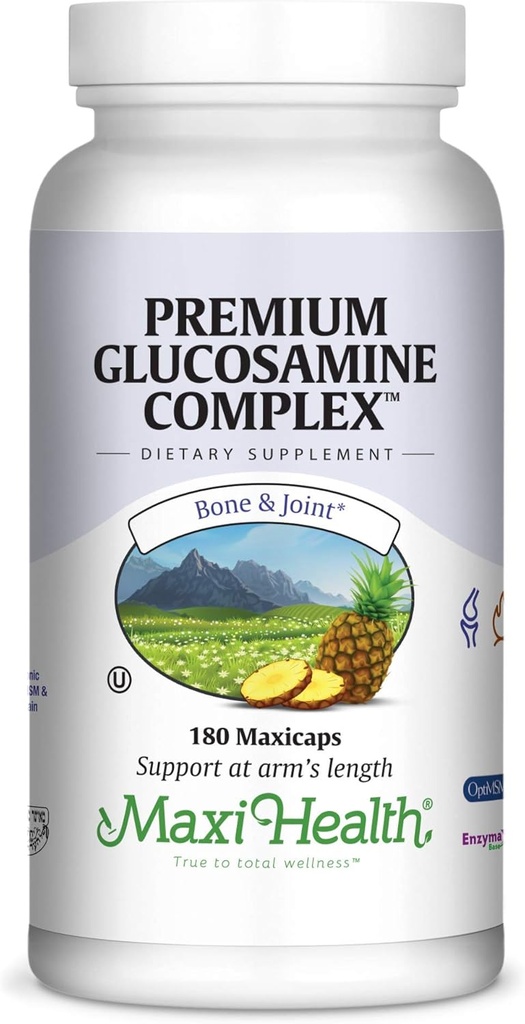 Glucosamina MSM e Acido Ialuronico con Integratore Bromelain – Integratore di Supporto Congiunto per Donne e Uomini con Enzimi e Acido Ialuronico – per Cartilage, Salute Congiunta e Flessibilità – 180 Conte