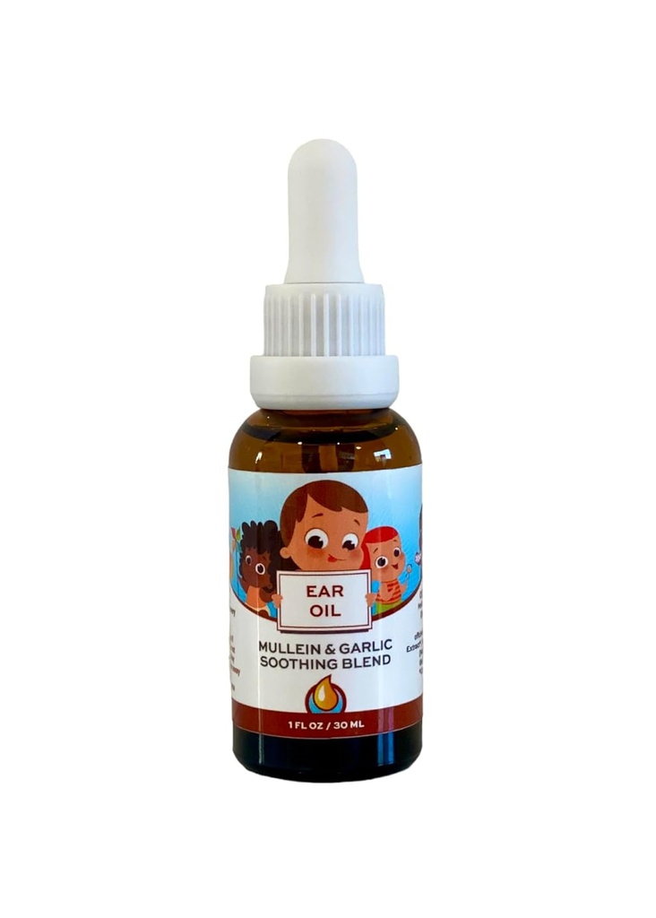 Punkin Butt Baby Oil Ear 124; Organiczny czosnek, Mullein, Calendula Ear Drops Sejf dla niemowląt (1 oz)