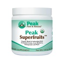 Peak Organic Superfruits - Polyphenol Rich Superfood Powder - Non-GMO Fermented Aronia Berry, Acai, Blueberry, Pomegranate, and Plum - Aging, Metabolic Health, Heart Health (30 Servings)