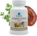 Dr. Robaina Astragalus & Reishi Capsules - Ammune, Liver & Cardiovascular Dukungan - Tinggi-Potency Herbal Blend - Vegan, Non- GMO, Made in USA, 60 Capsules