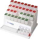 Medcenter Monthly Pill Box Organizer, 4 раза в день, большие 31 ежедневные случаи таблеток с сравнениями для витаминов, добавок, лекарств, 31 день