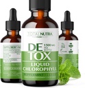נוזל Chlorophyll טיפות 50 מ"ג: טבעוני Chlorophyll טיפות עבור אנרגיה טבעית Boost, Immune תמיכה, גוף Detox עבור טיפוח העור, דודורנט פנימי | Mint Flavor, non-GMO, Gluten חינם לחלוטין Nutra 2oz 2oz
