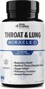 Real Scienceגרון & Lung Detox קפסולות ל Clear Mucus, Sore גרון ותמיכה נשימה - Lung Support Supplement with Vinitrox, GABA, ויטמין C & D לטווח ארוך Cough & Respiratory Relief, 60 Caps