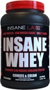 Insane Labz Insane Srvátková srsť,100% Svalová srsť Proteín, BCAA Amino Profil, Mass Gainer, Nahradenie jedla (Cookies & Cream, 30 Servings)