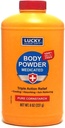 Lucky Super Soft Medicated Body Powder, 8-oz., Lindrer Itch, Cools Skin, Absorbs Fugt, Dries Oozing af Gift Ivy, eg, Sumac