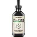 Liquid Vitamin B3 (as Niacinamide) Supplement - Non Flush Form of Niacin - Fast Absorption -Convenient Niacin Drops for Women and Men - 4 oz (120ml )
