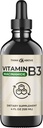 Vitamina liquida B3 (come Niacinamide) Supplemento - Forma non fluida di niacina - Assorbimento rapido -Conveniente gocce di niacina per le donne e gli uomini - 4 oz (120ml)