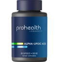 ProHealth Alpha Lipoic Acid High Potency 500mg Promotes Metabolism, Younger Looking Skin, and Cellular Energy. Fights Fatigue and Brain Fog. Protects Heart, Brain, and Liver Health. 60 Servings.