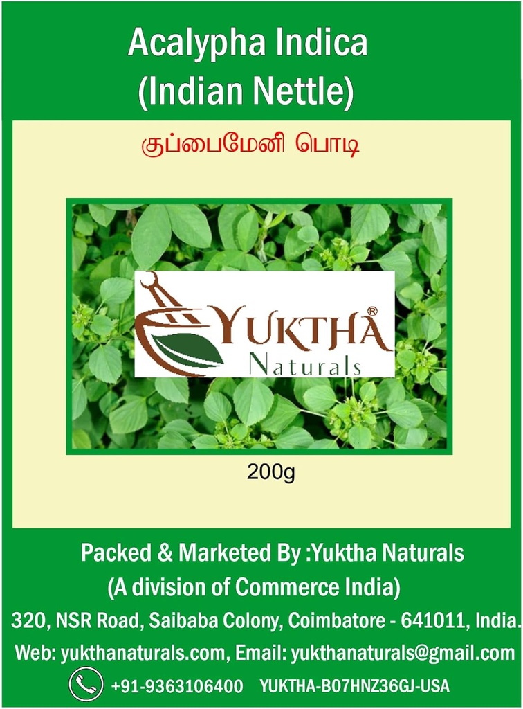 Harita ManJari Kupparameni / Acalypha Indica Powder / Indian Nettle - 200g