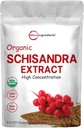Organisk Schisandra Extract Powder, 8 Ounce, traditionell Adaptogen och Filler Free, Pure Schisandra Supplement, stöder lever Detox och kognitiv hälsa, inga GMO