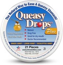 Three Lollies Quy Drops Plus - Lozenges with Pectin & Honey כדי Soothe פה יבש - Alleviate Nausea & Motion מחלה - טבעי - 21 ct