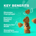 No Poo Chewables pentru câini - enzime, Probiotice câine pentru Digestive Health - Canine Digestive, Gut & Imune Health Supplement