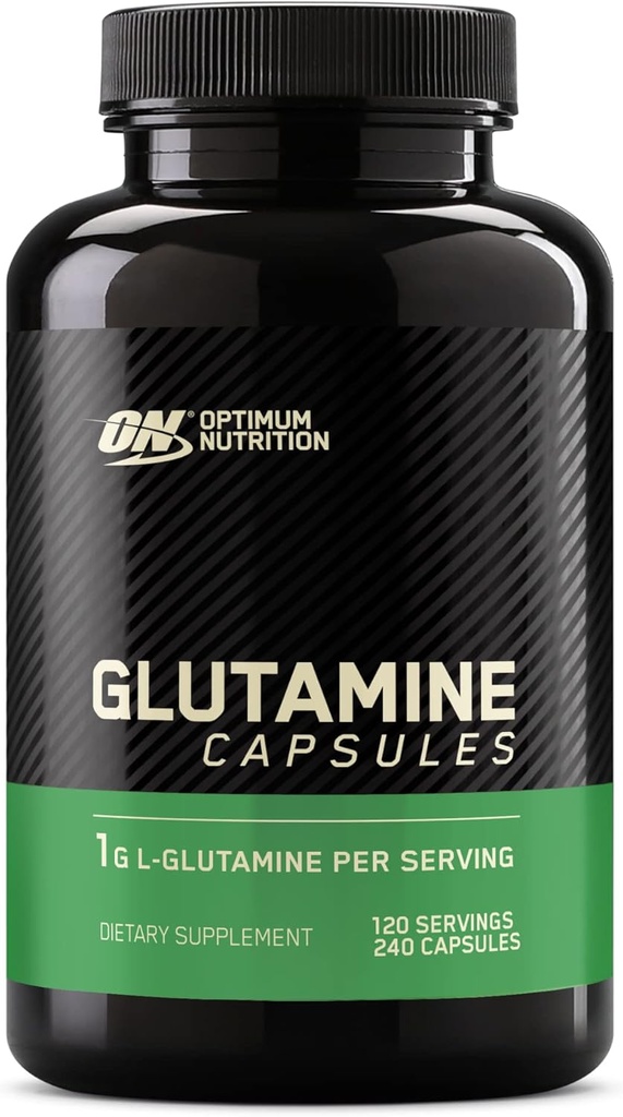 Optimum Nutrition L-Glutamina Muscle Recovery Cápsulas, 1000mg, 240 Count (Package May Vary)
