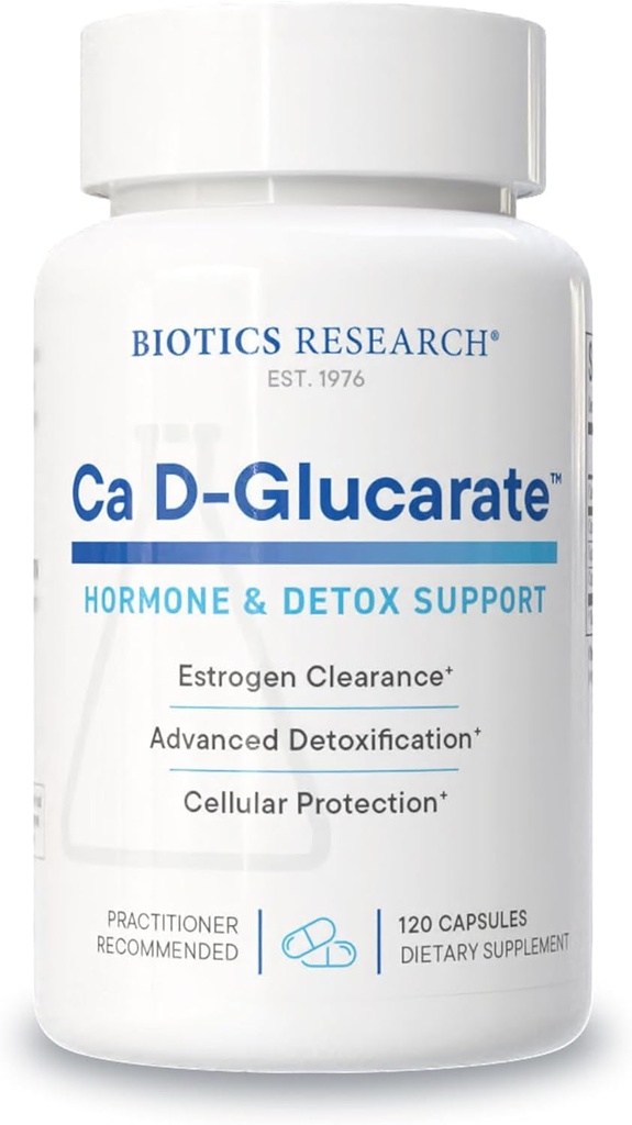Biotics Research Ca D Glucarate Liver Detoxification, Eliminates Toxins, Strong Bones, Hormonal Health, Heart Health, Healthy Body Composition, Raw Organic Vegetable Culture 120 Count