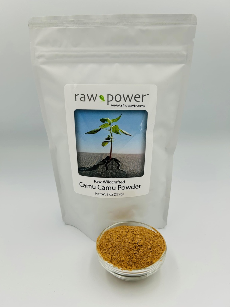 Raw Power Camu Camu Berry Powder, 8 oz (227g), raw, wildcrafted, 100% Pure, Non-GMO, Organics