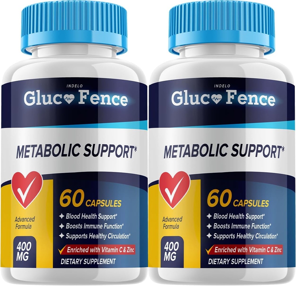 Implementació del Gluco Fence Metabolic - Glucofence support suplementari Piells, Gluco Fence Avançat Fórmula Capsules Review Fence (2 paquet - 120 Capelles)