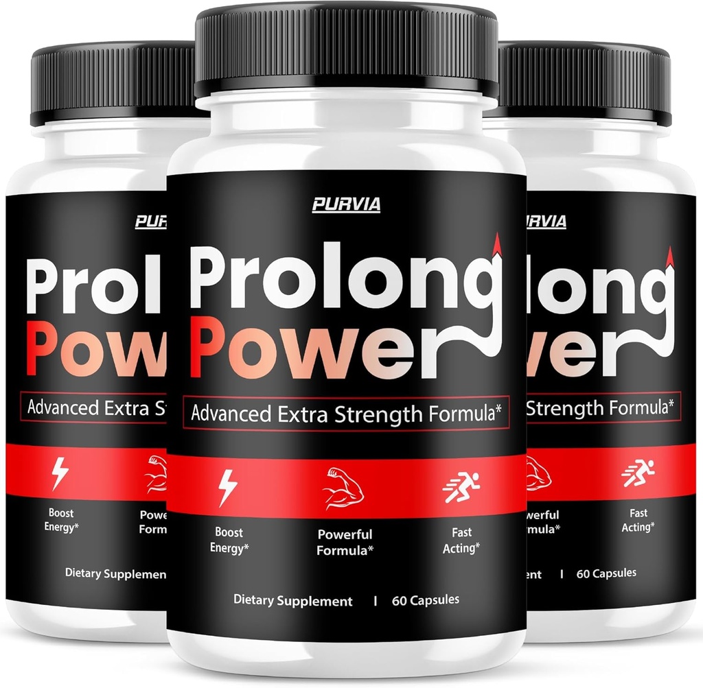 (3 Pack) Prolong Power Pills - Fórmula Oficial - Prolong Power Cápsulas Fórmula de força avançada Global bem-estar Prolong Powder Pills Supplement, ProlongPower máximo de bem-estar (180 Cápsulas)