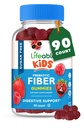 Lifeable Sugar Free Prebiotic Kids Fiber Gummies | 4g Fiber for Kids | Great Tasting Vegetarian Fiber Supplements for Kids | for Digestive Health | Fiber Gummies for Kids | 90 Probiotics Gummies