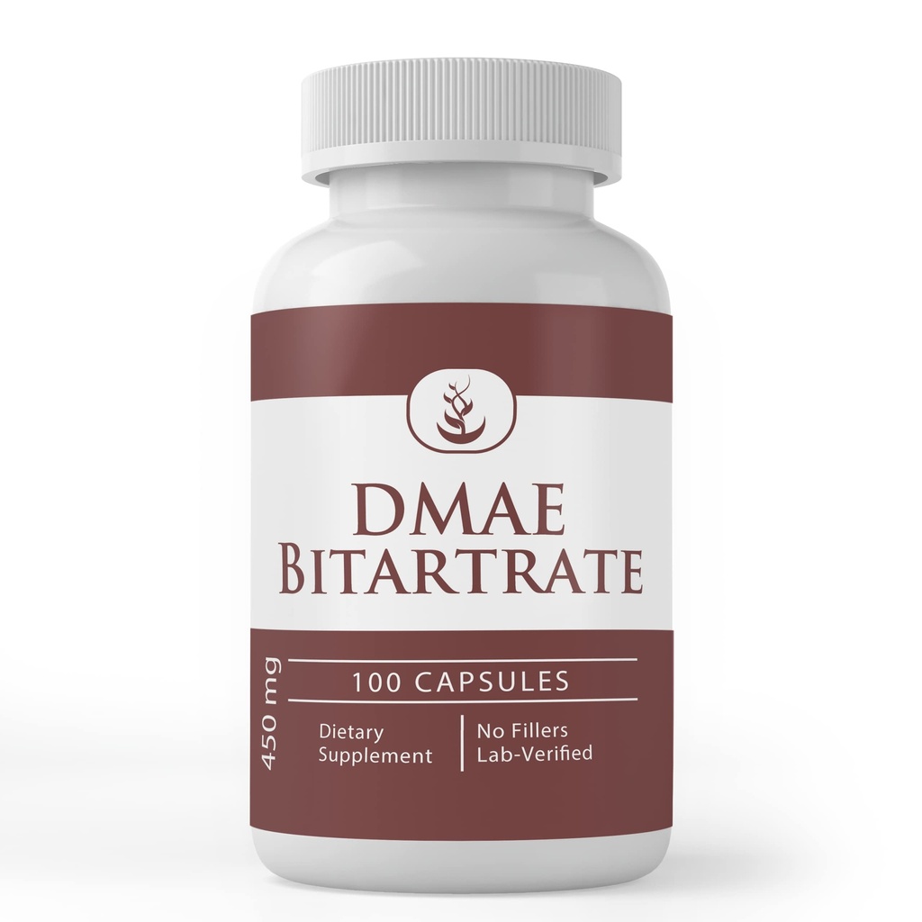 Pure Original Ingredients DMAE Bitartrate, (100 Capsules) Always Pure, No Additives Or Fillers, Lab Verified