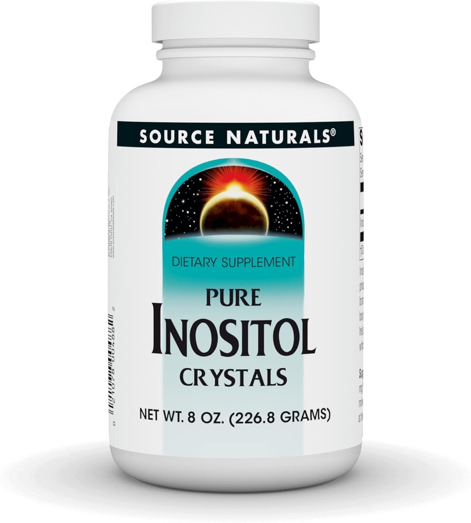 Iturri naturalak Inositol purua 844 mg dieta osagarria - 8 oz Crystals