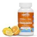 Halal Omega 3 for Adults & Kids - Omega 3 Vegetarian Gummies with Lemon & Orange Flavor - Adults and Kids Gummies - 60 Count