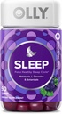 Olly Sleep Gummy, 3mg Melatonin, L-theanine, Chamoil, Lelmonh Balm, Slemon Aid, Blackberry, 90 เคานต์