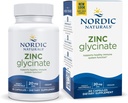 Nordic Naturals Zink Glycinate - 60 kapsler - 20 mg stærkt Absorberet Zink Glycinate - Optimal Wellness - Non- GMO, Gluten Free, Vegan - 30 Serveringer