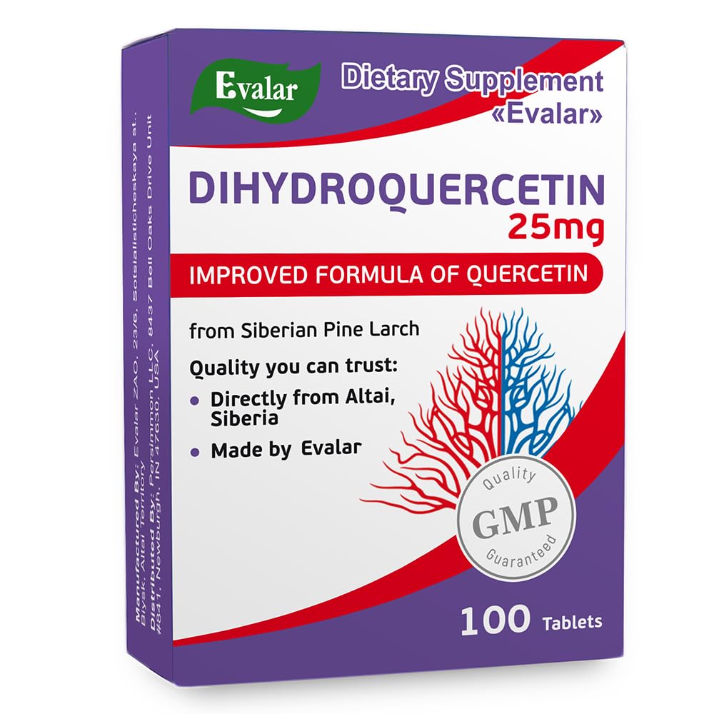 Dihydro Quercetin Siberian Pine Larch Bioflavonoid 100 Tabs