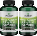 Swanson Senna Psyllium Каскара Комплекс GI Tract Regularity Support 90 Капсули (2 пакет)