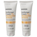 McKesson Antifungal Cream, 2% Miconazole Nitrate - Relieves Itching, Burning, Cracking from Jock Itch, Ringworm and Athlete Foot - 4 oz., 2 Count