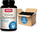 Jarrow Formulas Vision Optimizer Veggie Caps-90 Conde - Suplemento dietético-con extracto de sementes de uva, Lutein & Zeaxanthin, Quercetin & More-Non-GMO-Gluten Free,Pack de 12