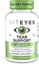 Viteyes Tear תומך ב- Eye Soothing Band, Occasional מייבש עיניים, No Eye Drops, Redness Relief, עין ויטמין, Allergy Support for Itchy Eyes, אומגה 3 שמן דגים, 30 Softgels