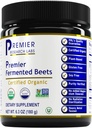 Premier Research Labs Premier Gefermenteerde bieten - Beetwortelpoeder Gefermenteerd, biologisch Gefermenteerde bieten voor mannen & vrouwen, bieten, nitraten, bloeddrukondersteuning, USDA Organic - 6,3 Oz Jar