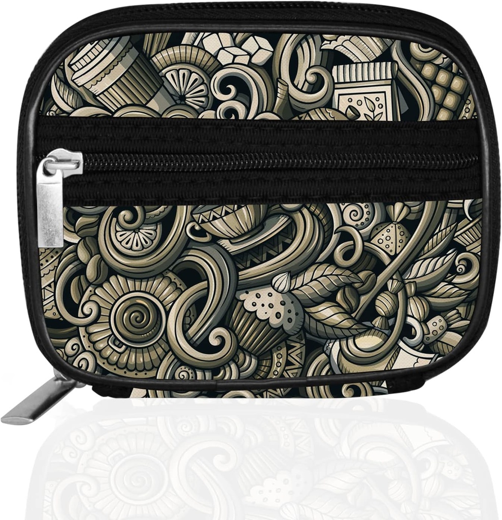 Serfeymi caso comprimido organizador de viagem semanal para bolsa com caixa de pílula de 7 dias removível, Medicina de viagem elegante Organizer recipiente de pílula para medicina, Vitamina, Suplemento - Brown 03