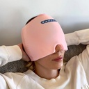 Migraine and Headache Relief Cap - Terapia quente e fría para ratos, dores de cabeza, alivio e máis - Un tamaño Fit Most - Pink