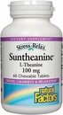 Factors Suntheanine L-Theanine 100 mg - Health supplement for cool Outlook - L-Theanine supplement Supports resting sleep " Aids Against Drowsiness - 60 Chewable Tablets (30 Servings)