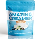 Superfoods Company Amazing Creamer with Collagen - Keto Creamer-Hyaluronic Acid & MCT Oil - Brain Boost & Curbs Cravings - Supports Healthy Skin & Hair - Diet-Friendly [30 Servings] [Vanilla]