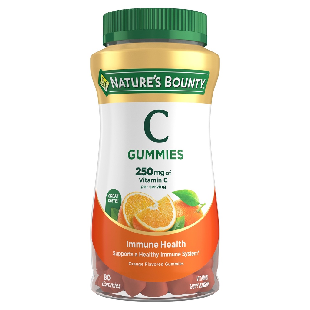 Nature's Bounty Vitamin C, Orange, 80 Count